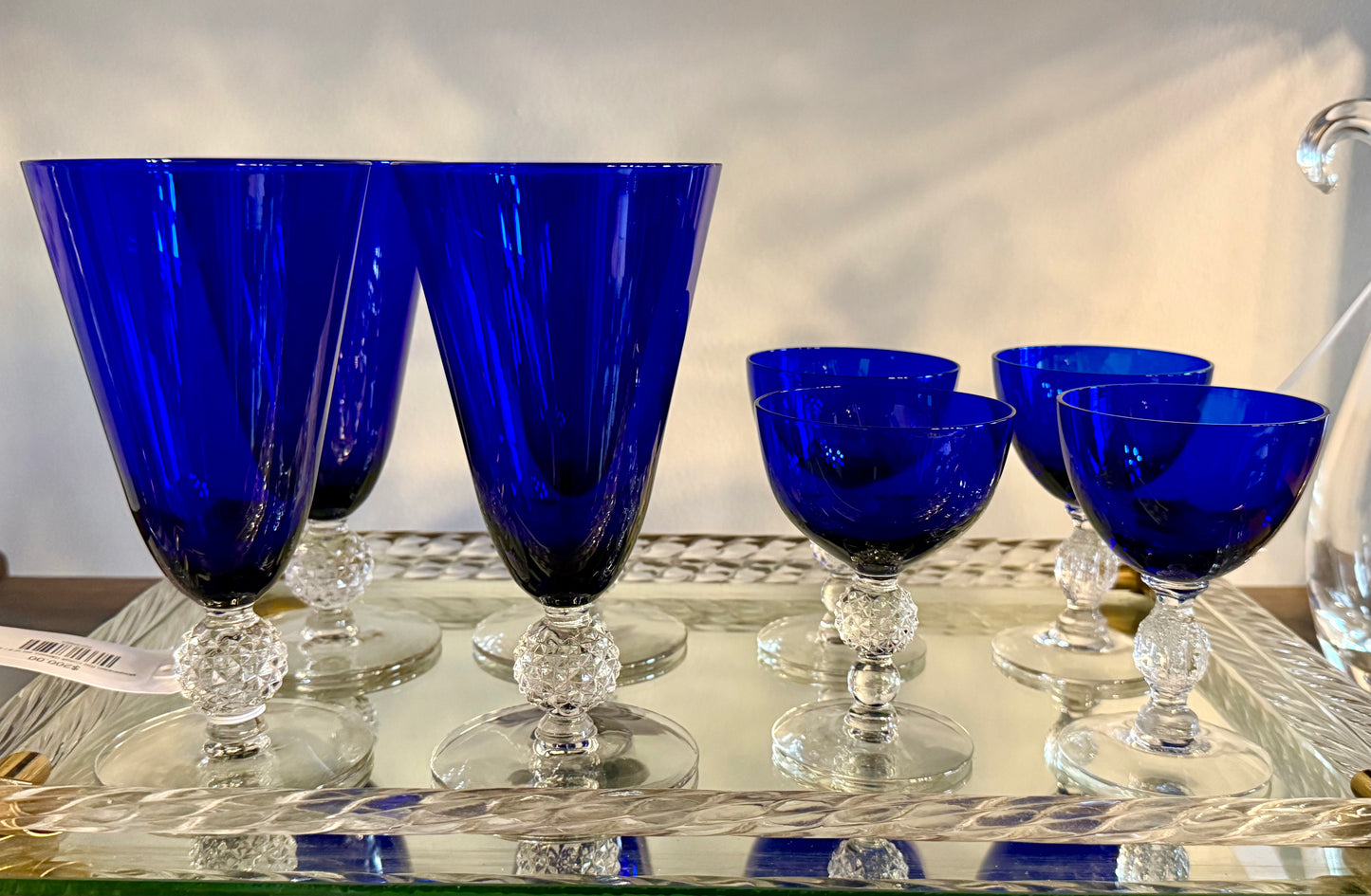 Morgantown Ritz Cobalt Glasses set of 8