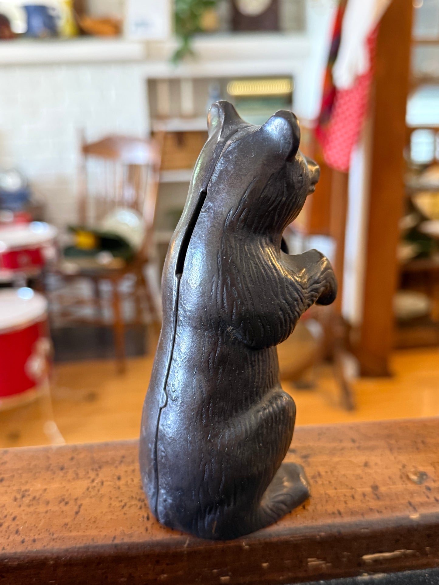 Early 1900s "Begging Bear" Cast Iron Bank