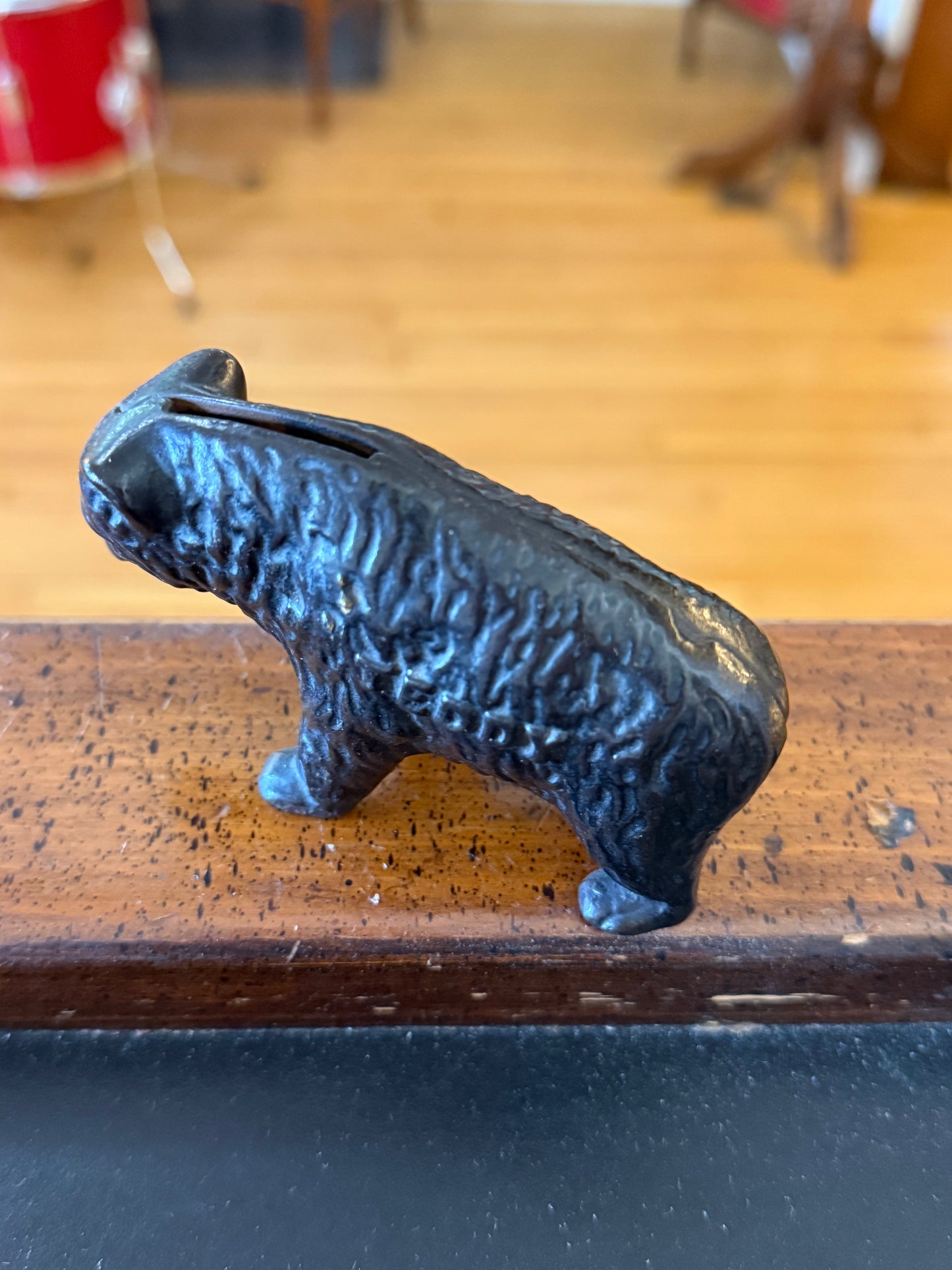 "Teddy" Cast Iron Money Bank