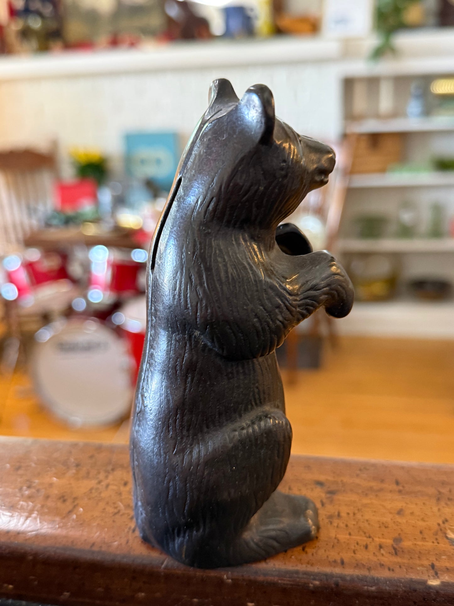 Early 1900s "Begging Bear" Cast Iron Bank