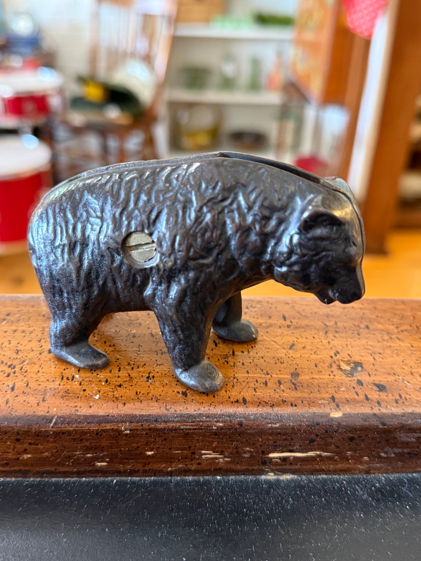 "Teddy" Cast Iron Money Bank